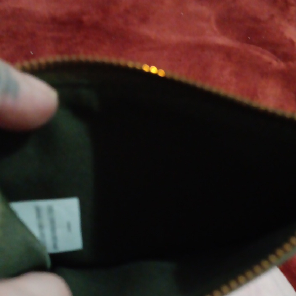House of Harlow 1960 Olive Wristlet with Gold Logo - Picture 6 of 6